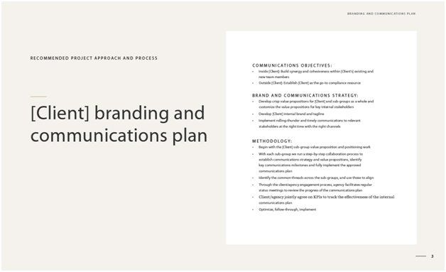 internal communications methodology presentation