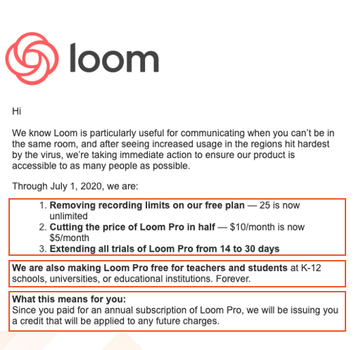 Loom, content marketing example