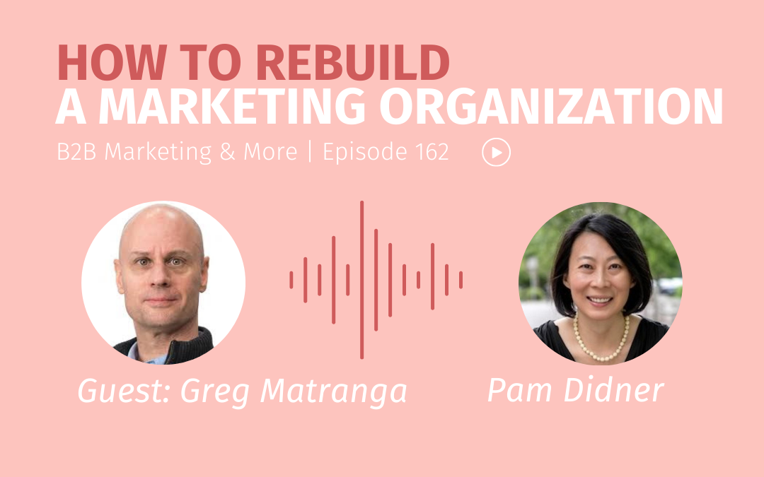 How to Rebuild a Marketing Organization